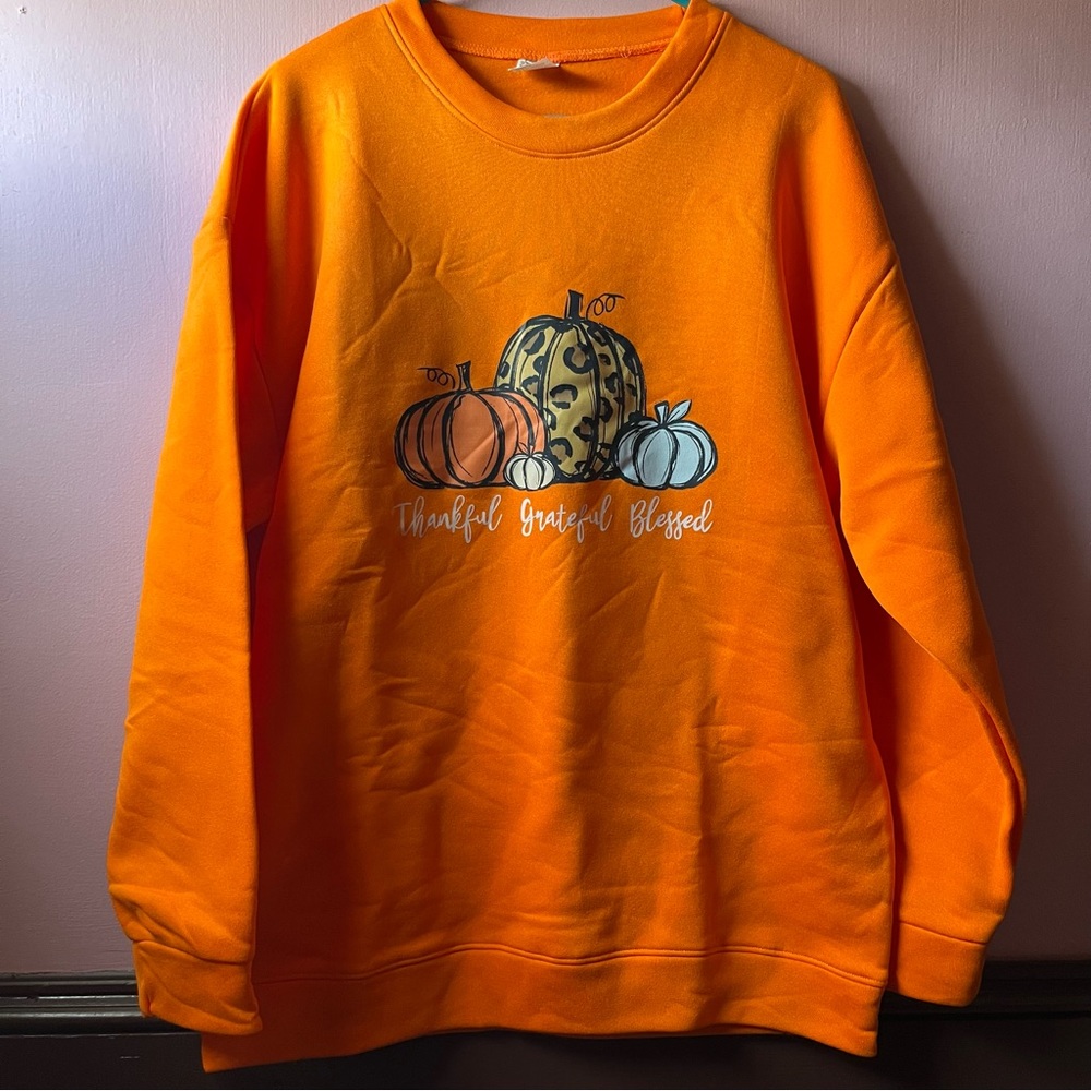 🆕Size M Fall Autumn Pumpkin Crewneck 🍂🎃
